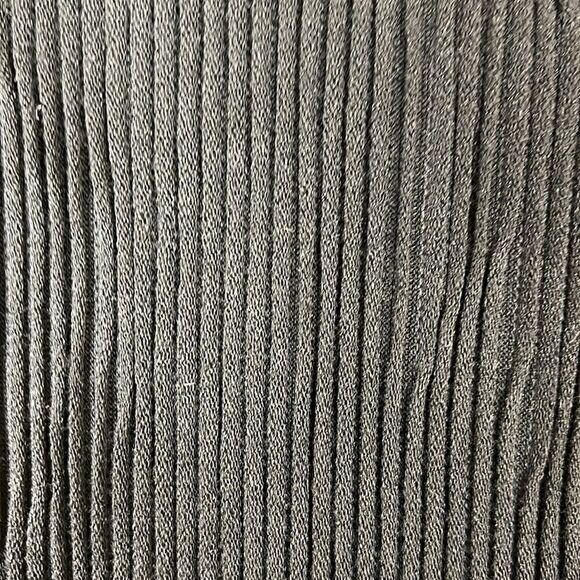 Massimo Dutti Stretch Ribbed Black Faux Wrap/Tie Top - Picture 6 of 10